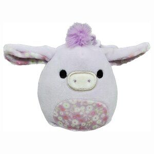 Kellytoy Delzi The Donkey 3.5" Squishmallows Soft Easter Squad Squishy Plush Toy
